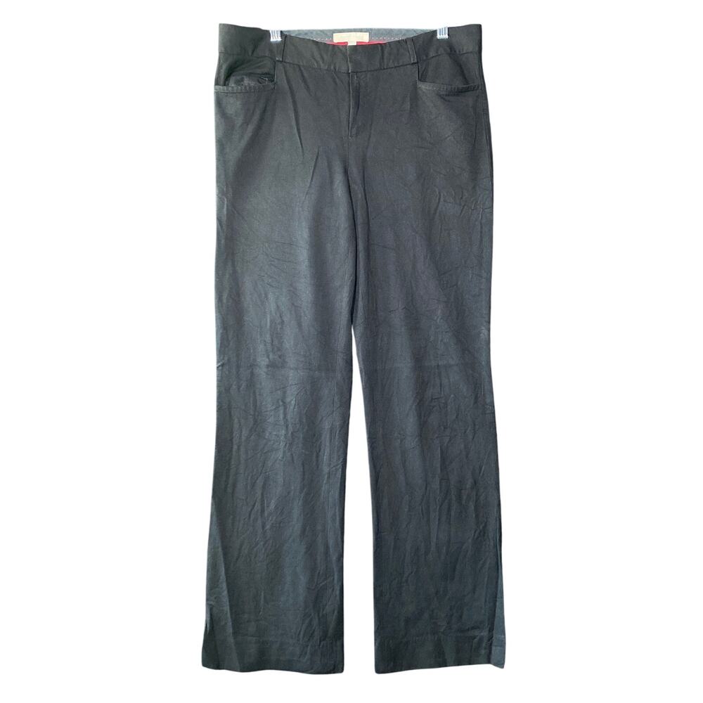 Banana Republic Womens Pants Black High Rise Sloan Coupe Fit Stretch 10